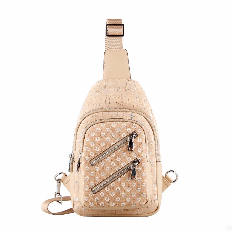 Casual Sports Cork Men's Crossbody Backpack